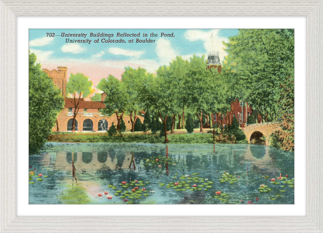 University Building Reflected on the Pond