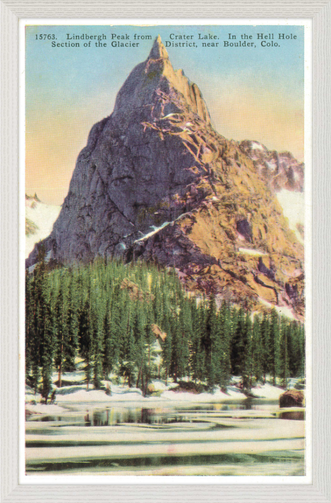 Lindbergh Peak from Crate Lake