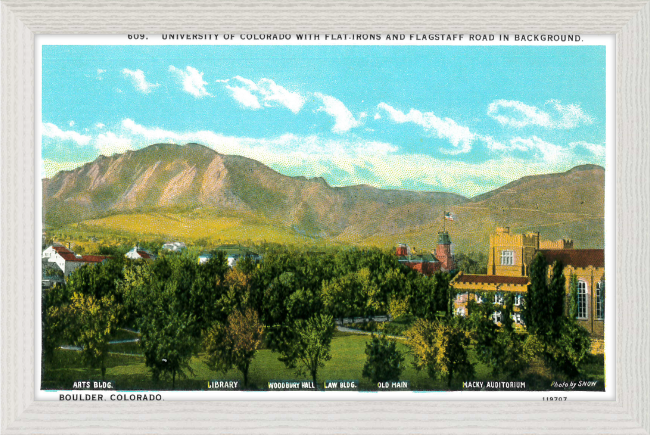 University of Colorado with the Flat Irons