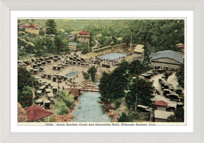 South Boulder Creek and Swimming Pool, Eldorado Springs, Colo.