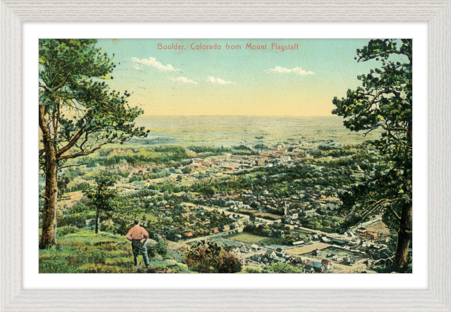 Boulder, Colorado from Mount Flagstaff