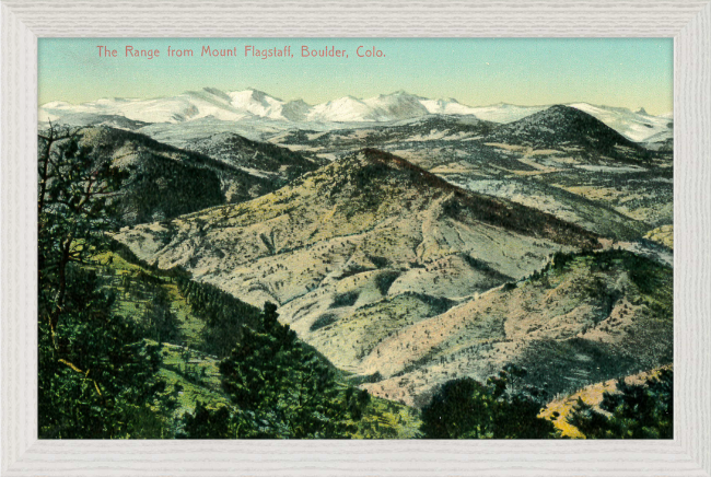 The Range from Mount Flagstaff, Boulder, Colo