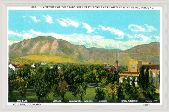 University of Colorado with the Flat Irons