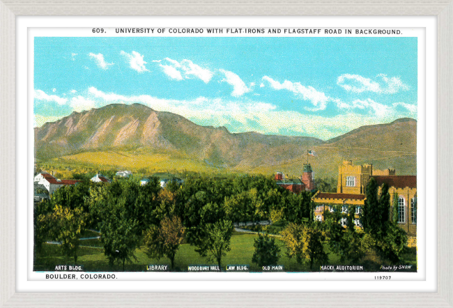 University of Colorado with the Flat Irons