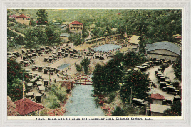 South Boulder Creek and Swimming Pool, Eldorado Springs, Colo.