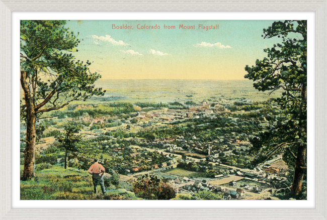 Boulder, Colorado from Mount Flagstaff