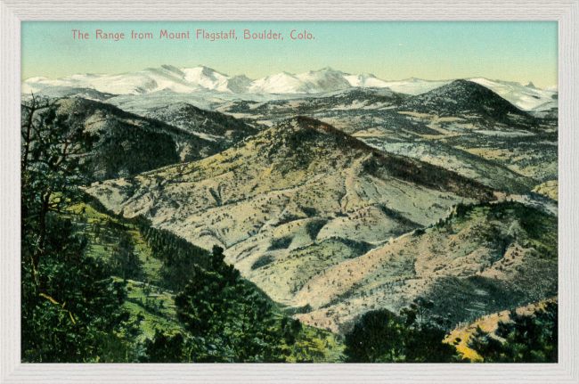 The Range from Mount Flagstaff, Boulder, Colo